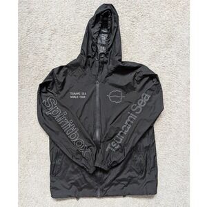 Spiritbox Tsunami Sea World Tour Windbreaker Jacket Black Large Official Merch